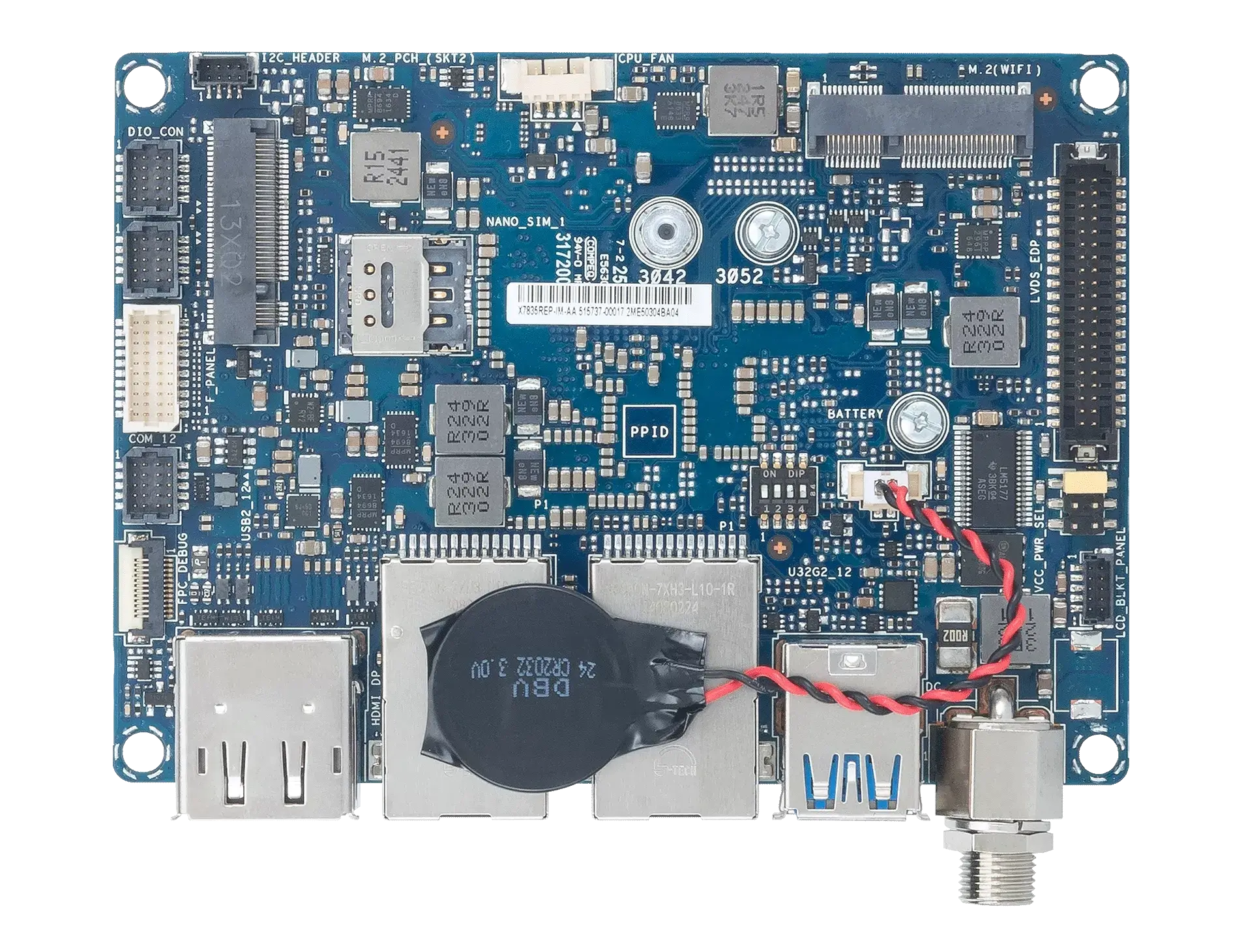 2.5" Pico-ITX™ ASUS IoT Amston Lake SBC Vorderansicht