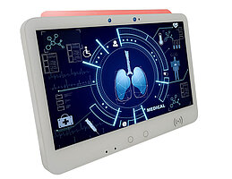 MED-Line mit roter LED Warnleuchte