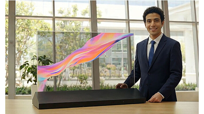 Transparentes OLED Display