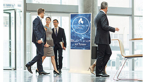 [Translate to English:] BLO Stele in Lobby