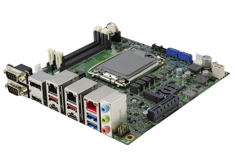MI1002 Mini ITX Motherboard iBASE Seitenansicht 