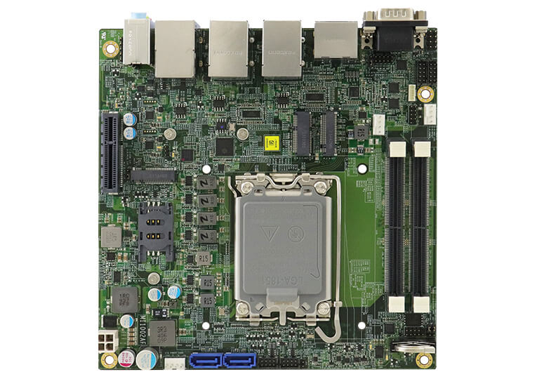 MI1002 Mini ITX Motherboard iBASE Oberseite