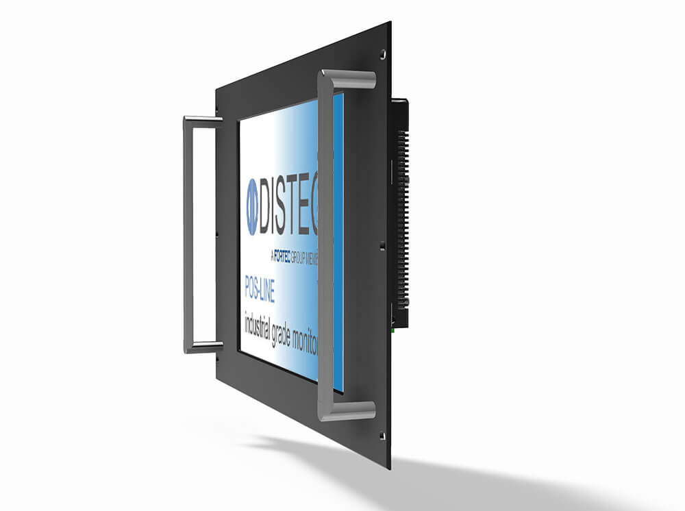 POS-Line 15" Rack Mount Monitor Side